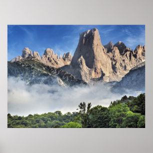 Naranjo de Bulnes, Kalksteinpark, Spanien Poster