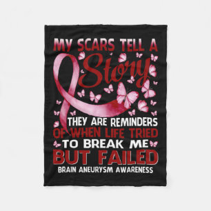 Narben erzählen eine Geschichte Gehirnaneurysma Be Fleecedecke