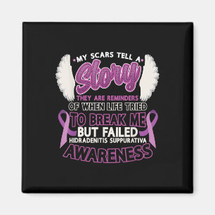 Narben erzählen eine Geschichte Hidradenitis Suppu Magnet
