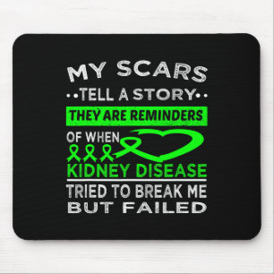 Narben erzählen einen geschichtlichen Kidnney-Erre Mousepad