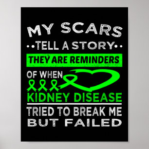 Narben erzählen einen geschichtlichen Kidnney-Erre Poster