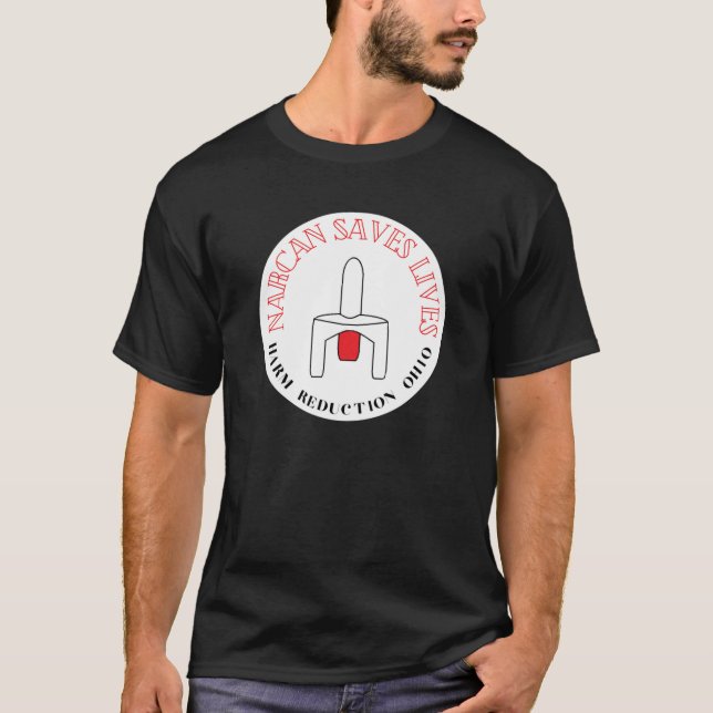 Narcan Rette Leben - weißer Hintergrund T-Shirt (Vorderseite)