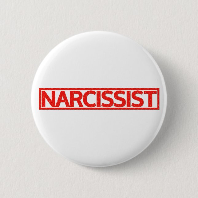 Narcissist-Briefmarke Button (Vorderseite)