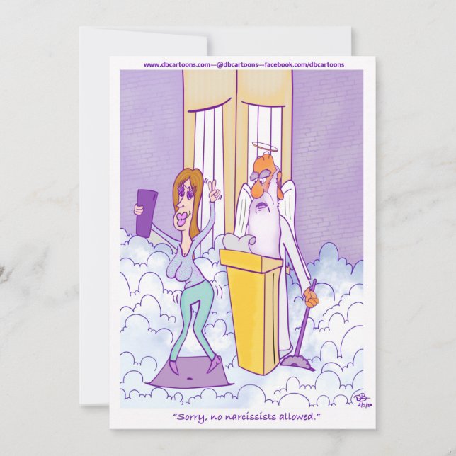 Narcissist-Flachkarte (Vorderseite)