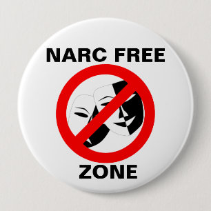 Narcissist/Narc Freihafengebiet-Knopf Button
