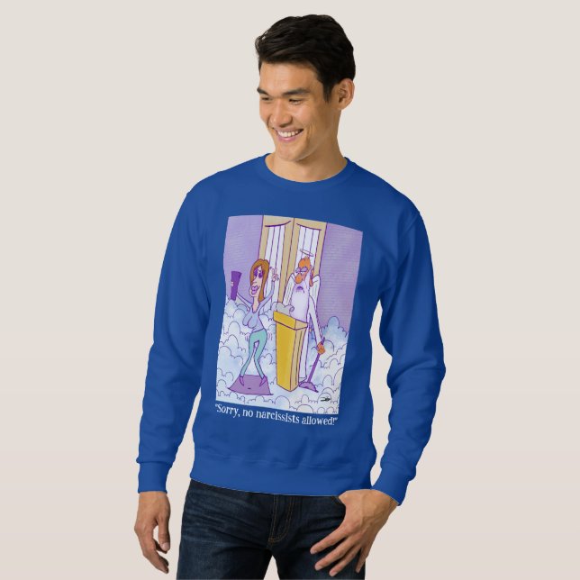 Narcissist nicht erlaubt Deep Royal Sweatshirt (Vorne ganz)