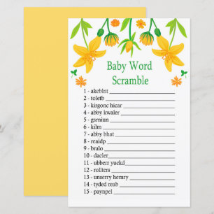 Narcissus Baby Word Rammspiel