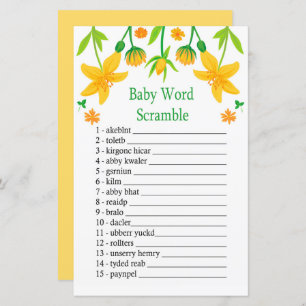 Narcissus Baby Word Rammspiel