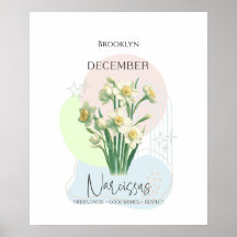 Narcissus Geburtstagsfeier Blume Dezember