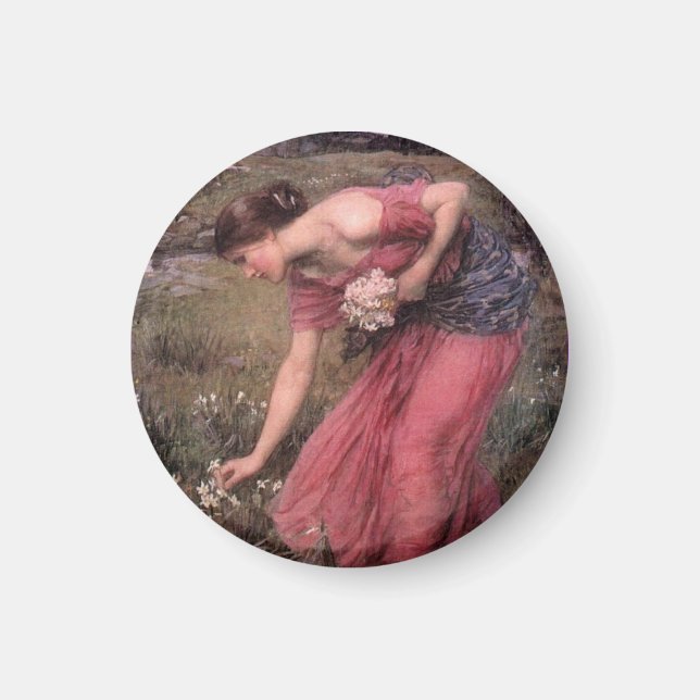 Narcissus Picking-Blume Magnet (Vorne)