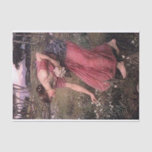 Narcissus von John William Waterhouse - 1912 Seidenpapier