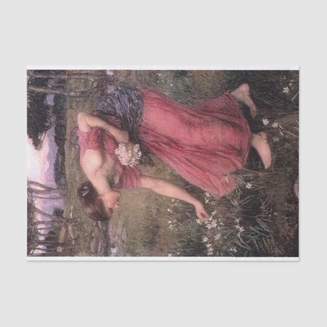 Narcissus von John William Waterhouse - 1912 Seidenpapier (Vorderseite)
