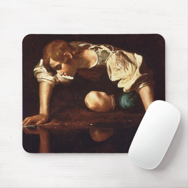 Narcissus von Michelangelo Merisi da Caravaggio Mousepad (Mit Mouse)