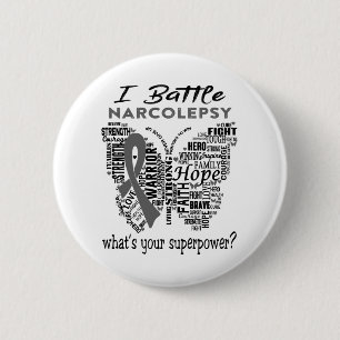 Narcolepsy Awareness Month Ribbon Geschenke Button