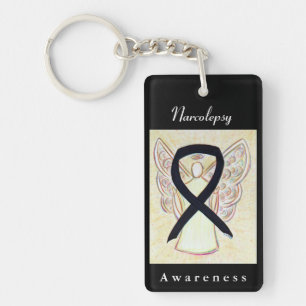 Narcolepsy Awareness Ribbon Angel Schlüsselkette Schlüsselanhänger