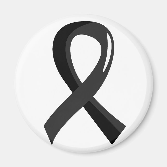 Narcolepsy Black Ribbon 3 Magnet (Vorne)