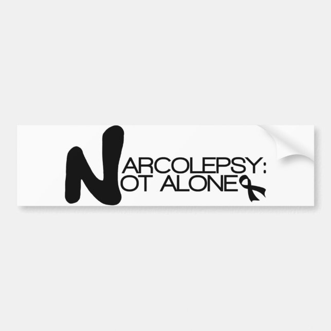 NARCOLEPSY: NICHT ALONE™ Autoaufkleber (Vorne)