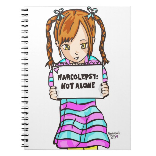 NARCOLEPSY: NICHT ALONE™ Notizbuch Notizblock (Vorderseite)
