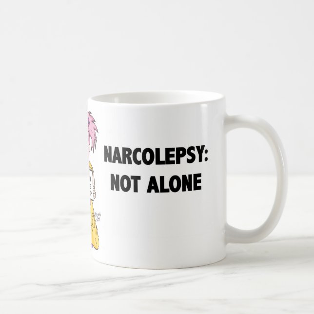 NARCOLEPSY: NICHT ALONE™ Spaß-Tasse Kaffeetasse (Rechts)