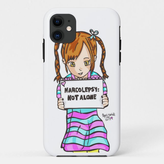 NARCOLEPSY: NICHT ALONE™ Spaß-Telefon-Kasten Case-Mate iPhone Hülle (Rückseite)