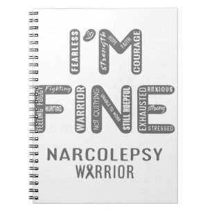Narcolepsy Warrior - ICH BIN FINE Notizblock