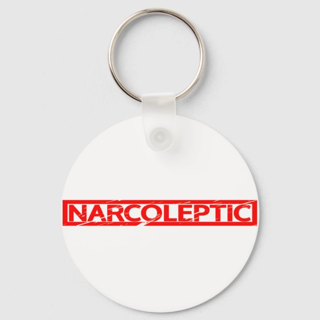Narcoleptische Briefmarke Schlüsselanhänger (Vorderseite)