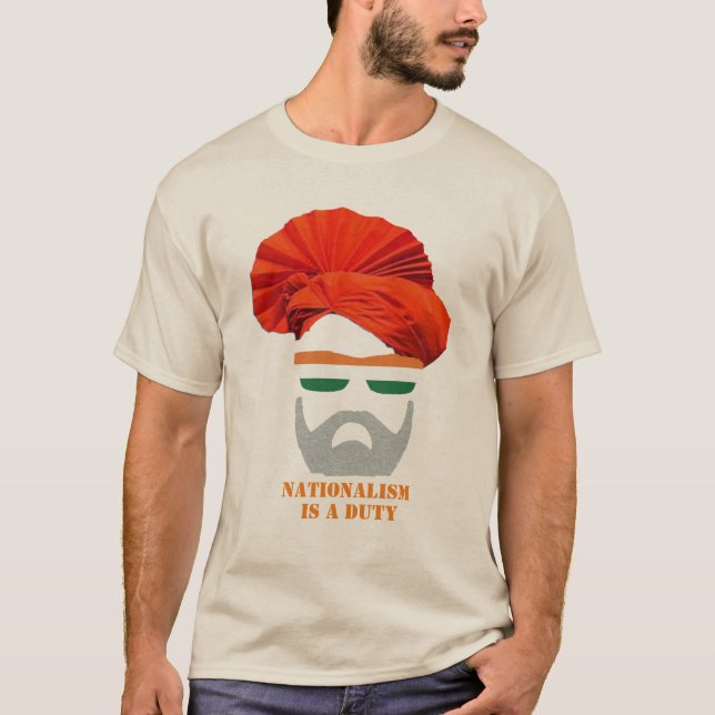 Narendra Modi Premierminister Indianernationalismu T-Shirt (Vorderseite)