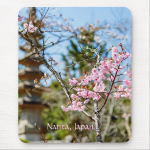 Narita Japan Cherry Blüten Mousepad