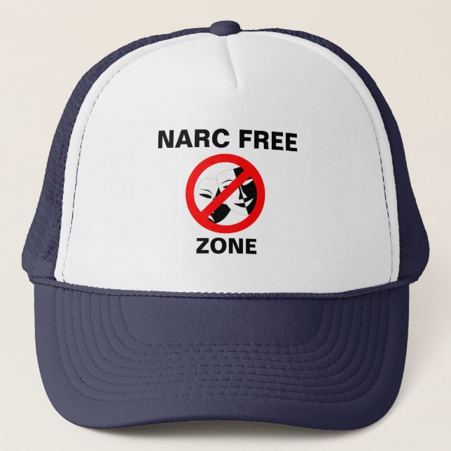 Narkissist/Narc Free Zone Truckerkappe (Vorderseite)