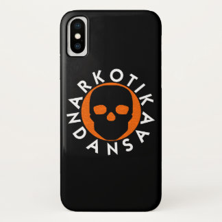 NARKOTIKA LIV Orange Gehäuse iPhone X schwarz N3 Case-Mate iPhone Hülle