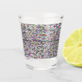 Narmin | Farbintensives, sich wiederholendes, hand Schnapsglas