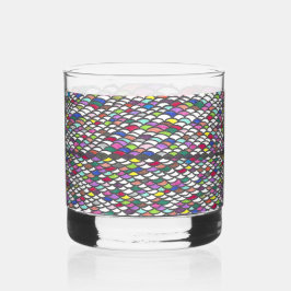 Narmin | Farbintensives, sich wiederholendes, hand Whiskyglas