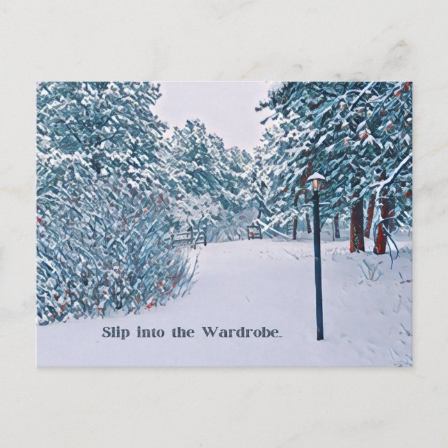 Narnia Inspiriert Postkarte (Vorderseite)