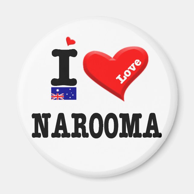 NAROOMA - I-Liebe Magnet (Vorne)