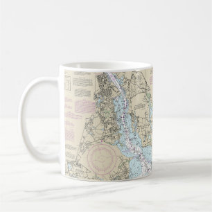 Narragansett Bay Nautical Chart 13221 Kaffeetasse