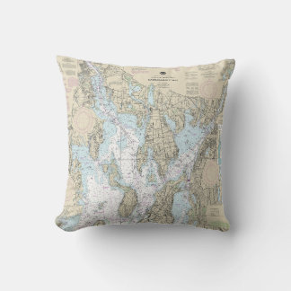 Narragansett Bay Nautical Chart 13221 Kissen