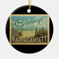 Narragansett Beach Vintage Travel