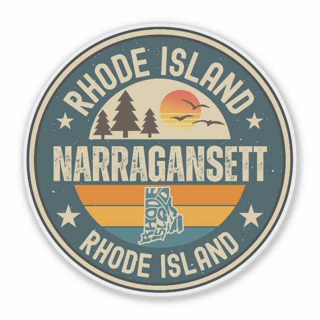 Narragansett, Rhode Island Aufkleber (Vorderseite)