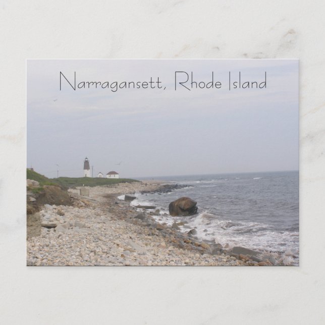 Narragansett, Rhode Island Postkarte (Vorderseite)
