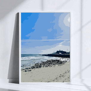 Narragansett Town Beach Rhode Island Malerei Poster