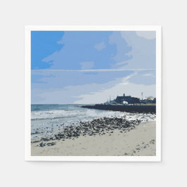 Narragansett Town Beach Rhode Island Malerei Serviette