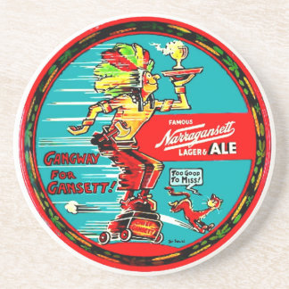 NARRAGANSETT VINTAGE "BIER-UNTERSETZER" SANDSTEIN UNTERSETZER
