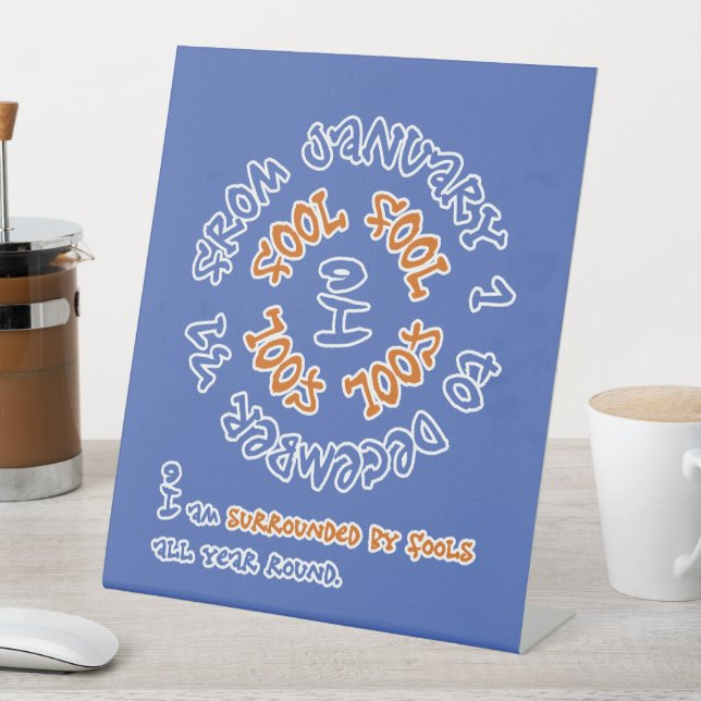 Narren das ganze Jahr über Sockelschild (In Situ)