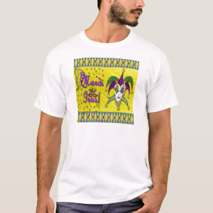 Narrenmaske Mardi Gras Harlekin T-Shirt