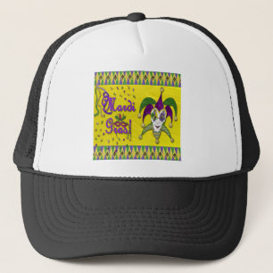 Narrenmaske Mardi Gras Harlekin Truckerkappe