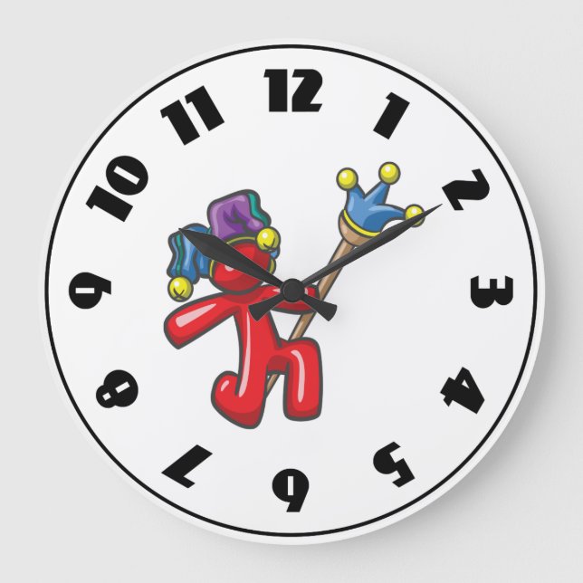 Narrenscheisuhr Große Wanduhr (Vorderseite)