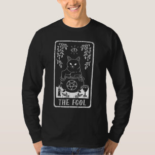 Narrhexenkatze Tarotkarte Heide Goblincore Goth Oc T-Shirt