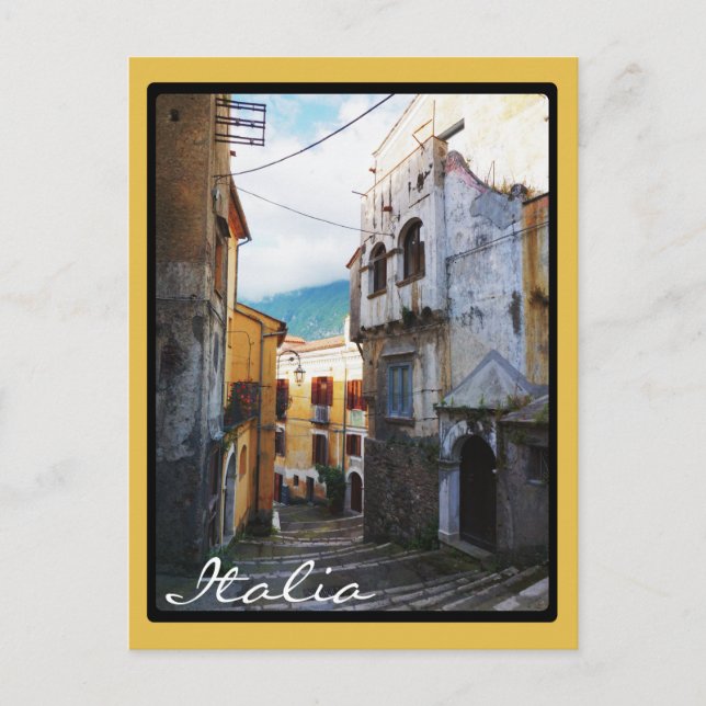 Narrow Italian Street Postkarte (Vorderseite)
