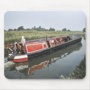 Narrowboat auf dem Schnitt Mousepad
