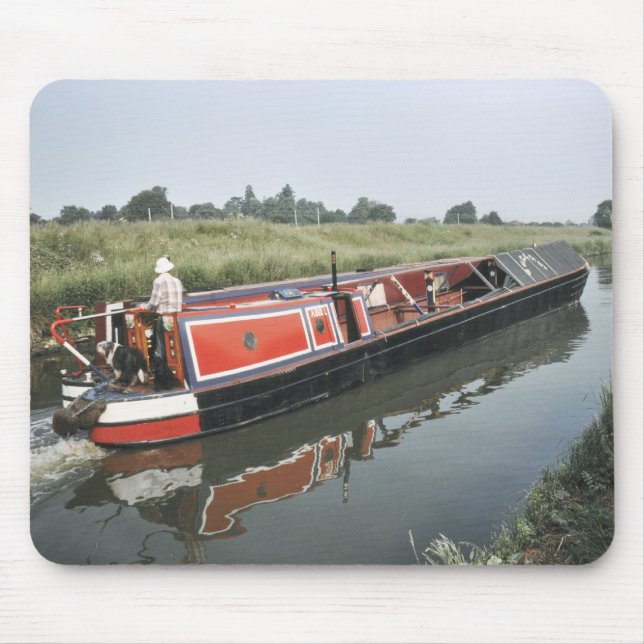 Narrowboat auf dem Schnitt Mousepad (Vorne)